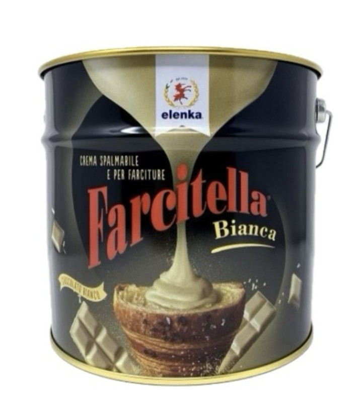 Crema spalmabile Farcitella Bianca kg.8 (glutenfree) Elenka - immagine 3