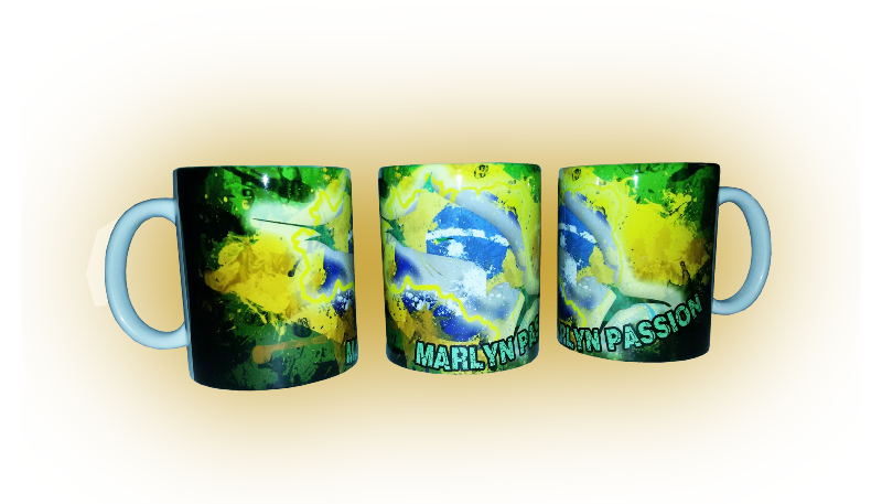 Tazza Fishing Passion in Ceramica Nazione Brasile Marlin - immagine 2